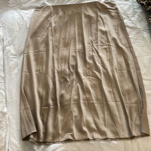 JCrew Satin Midi skirt